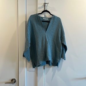 Turquoise Zara blouse